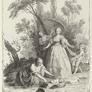 The Finding of Moses, c. 1745. Creator: Joseph Wagner