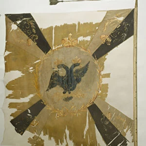 Flag of the Life Guard Litovski (Lithuanian) Regiment, 1811. Artist: Flags, Banners and Standards