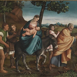The Flight into Egypt, 1534. Artist: Bassano, Jacopo, il vecchio (ca. 1510-1592)