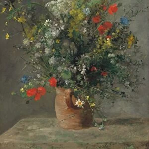 Flowers in a Vase, c. 1866. Creator: Pierre-Auguste Renoir