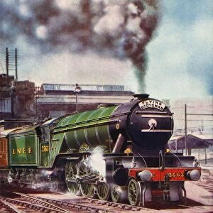 The Flying Scotsman leaving Kings Cross Station, hauled by No. 2563, 1935-36