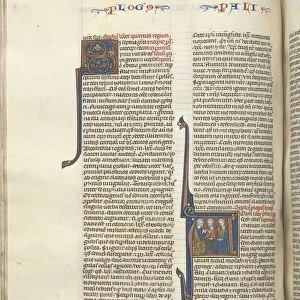 Fol. 148v, Chronicles I, historiated initial A, three descendants of Adam, c. 1275-1300