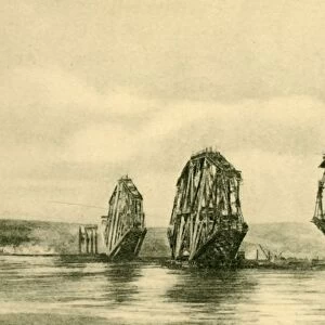 The Forth Bridge in Course of Construction, c1930. Creator: Unknown