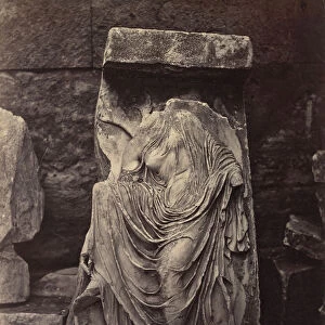 Fragment from Balustrade of the Temple of Athena Nike, Acropolis, Athens, ca. 1882