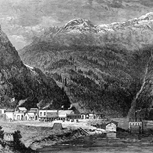 The Fraser River, British Columbia, Canada, 19th century. Artist: Leitch