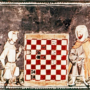 Game of Chess between a Crusader and a Saracen, 13th century