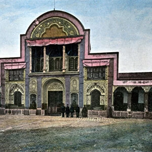 Gate of the palace of the Shah, Tehran, c1890. Artist: Gillot
