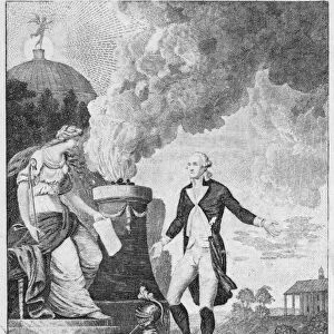 General Washingtons Resignation, 1799. Creator: Alexander Lawson