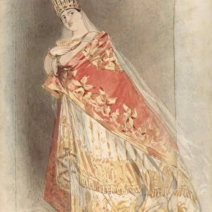 Giuditta Pasta (1798-1865) as Semiramide in the Opera by Gioachino Rossini, 1828