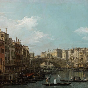 The Grand Canal with the Rialto Bridge from the South, 1740