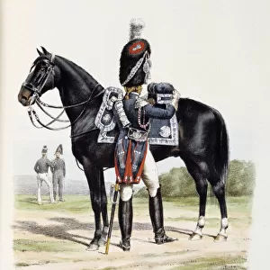 Grenadiers a Cheval du Roi, 1814-15 Artist: Eugene Titeux