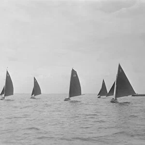 Group of racing Redwing keelboats, 1922. Creator: Kirk & Sons of Cowes