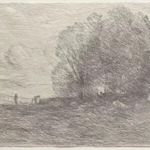 Group of Trees, 1858. Creator: Jean Baptiste Camille Corot (French, 1796-1875)