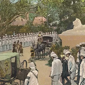H. H. The Nizam Leaving The Residency, Hyderabad, c1900. Creator: Unknown