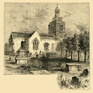 Hammersmith Parish Church, in 1820, (c1878). Creator: Unknown