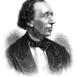 Hans Christian Andersen, Danish poet and author of fairy tales, 1875