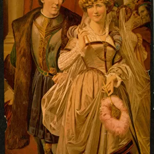 Henry Irving and Ellen Terry as Benedick and Beatrice in play Much Ado About Nothing