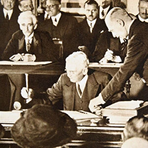 Herbert Hoover, accepting the Republican nomination for the US presidency, 1928. Artist