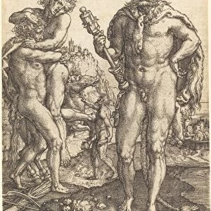 Hercules and Anthaeus, 1550. Creator: Heinrich Aldegrever