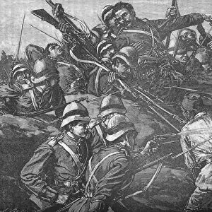 The Highland Brigade Storming The Trenches at Tel-El-Kebir, c1882