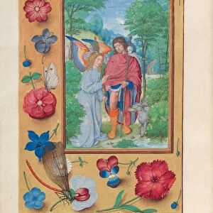 Hours of Queen Isabella the Catholic, Queen of Spain: Fol. 181v, St. Roch, c. 1500