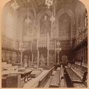 House of Lords, Houses of Parliament, London, England, 1900. Creator: Underwood & Underwood