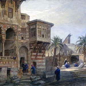 The House of Mameluke Radnau Bey, Cairo, 1870. Artist: Frank Dillon