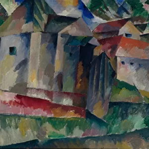 Houses. Artist: Lentulov, Aristarkh Vasilyevich (1882-1943)