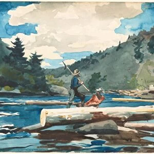 Hudson River, Logging, 1891-1892. Creator: Winslow Homer