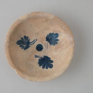 Imported Cobalt-on-White Bowl, Iraq or western Iran, 9th-10th century. Creator: Unknown