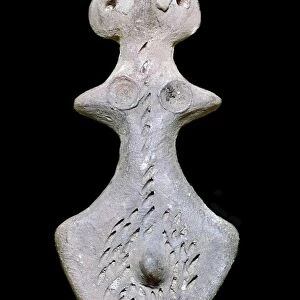 Indian terracotta bisexual figure, 3rd century BC