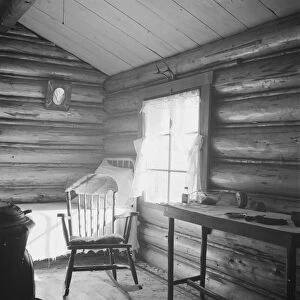 Interior of two room house belonging to FSA borrower, Boundary County, Idaho, 1939. Creator: Dorothea Lange