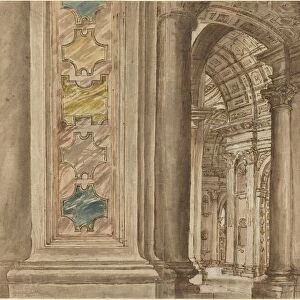 The Interior of Saint Peter s, Rome, first quarter 17th century. Creator: Unknown