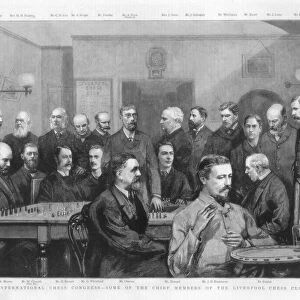 The International Chess Congress - some of the chief members of the Liverpool Chess Club, 1890