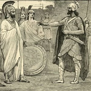 Interview Between Agesilaus and Pharnabazus, 1890. Creator: Unknown