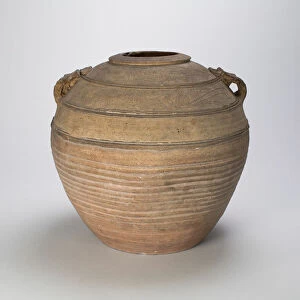 Jar (Hu) with Two Loop Handles, Western Han dynasty (206 B. C. -A. D. 9), 1st century B. C