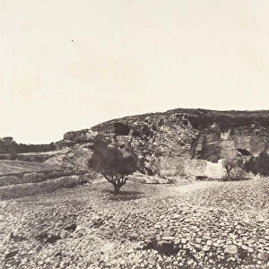 Jerusalem, Grotte de Jeremie, 1854. Creator: Auguste Salzmann