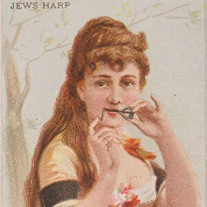 Jews Harp, from the Musical Instruments series (N82) for Duke brand cigarettes, 1888