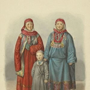 Kazan Tatar Women (From the series Clothing of the Russian state), 1869