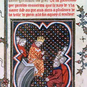 King Charles of Navarre preaching, 1375-1379