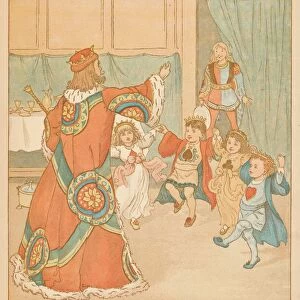 The King of Hearts, Called for those Tarts, 1880. Creator: Randolph Caldecott