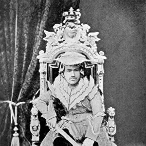 King Thibaw of Burma in full court dress, c1900, (c1920)