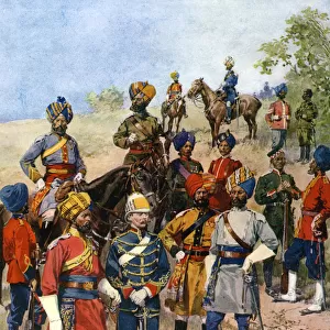 The Kings Own Regiments of the Indian Army. Artist: Frederic de Haenen