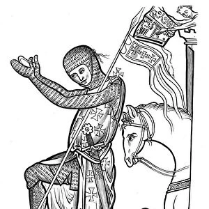 Knight in armour, late 13th century, (1892)