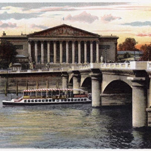 La Chambre des Deputes and the Pont de la Concorde, Paris, c1900