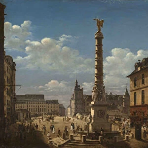 La Fontaine du Palmier on the Place du Chatelet, 1810