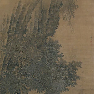 Landscape with Daoist Immortals Playing Weiqi, Ming dynasty (1368-1644), 15th century
