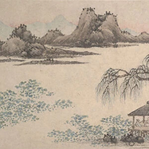 Landscape with Pavilion and Willows. Creator: Shen Zhou