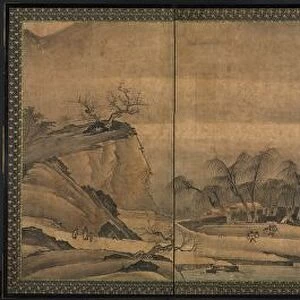 Landscape of the Four Seasons, early 1500s. Creator: Yi Sumun (Korean, b. c. 1404)