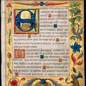 Leaf from a Psalter and Prayerbook…, c. 1524. Creator: Unknown